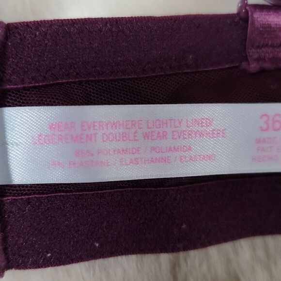 PINK WEAR EVERYWHERE LIGHTLY LINED UNDERWIRE BRA, SIZE 36DD - Picture 7 of 7